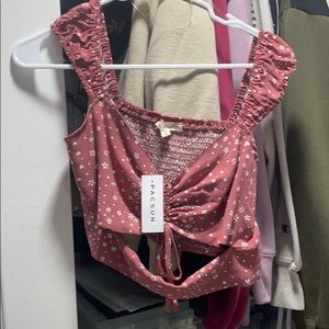 L. A. Hearts cutout crop top